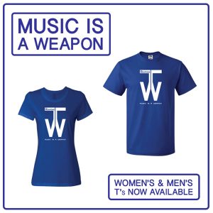 Music is a Weapon - Hand Screened T-Shirt