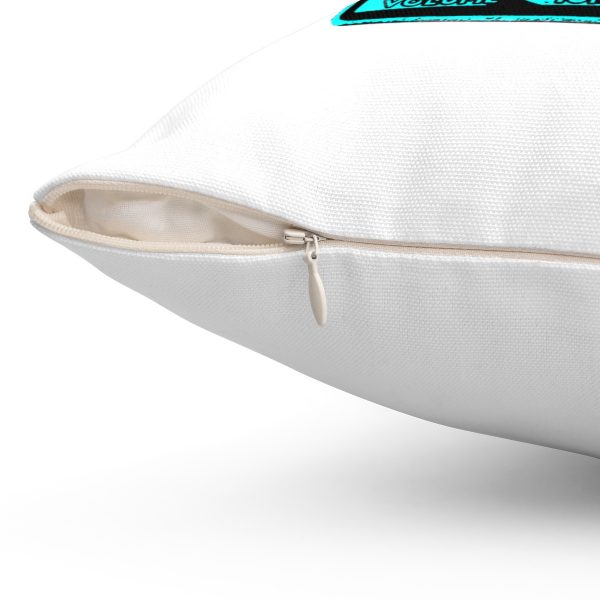 Teal Dub Siren Square Pillow - Image 3