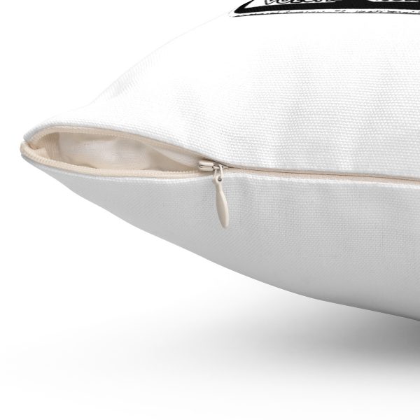 White Dub Siren Square Pillow - Image 3