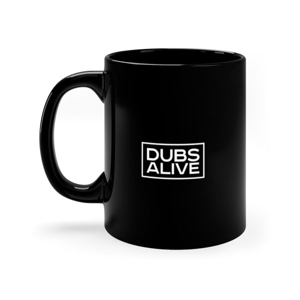 Dub Siren & Stamp Logo Black Mug (Small) - Image 3