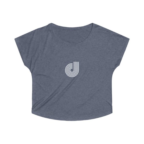 Letter Logo Women's Tri-Blend Dolman - Image 5