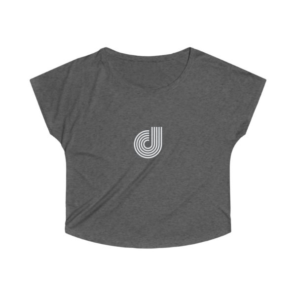 Letter Logo Women's Tri-Blend Dolman - Image 2