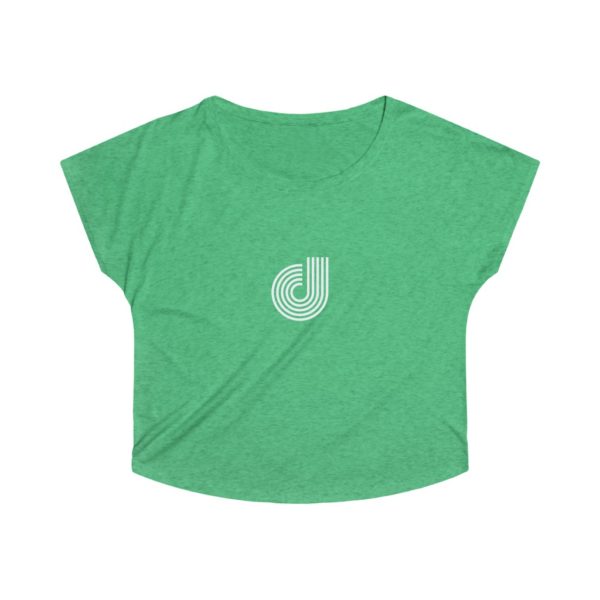 Letter Logo Women's Tri-Blend Dolman - Image 3