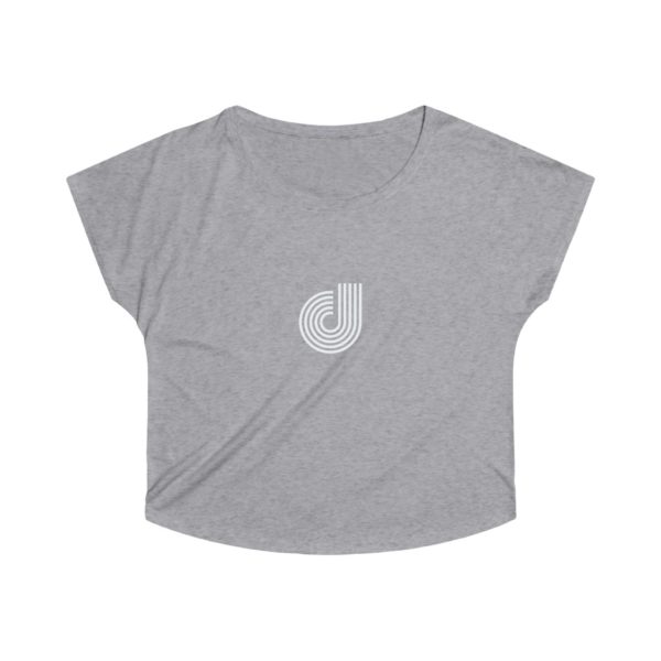 Letter Logo Women's Tri-Blend Dolman - Image 7
