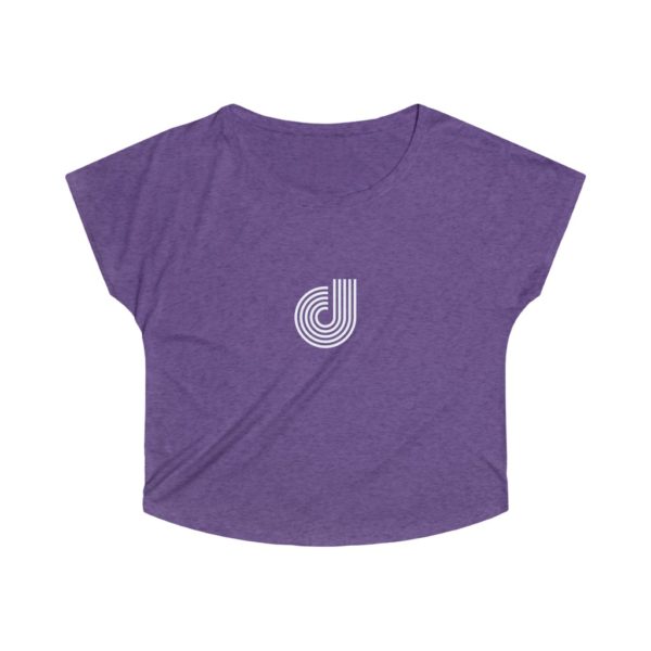 Letter Logo Women's Tri-Blend Dolman - Image 8