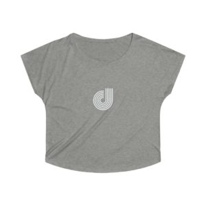 Letter Logo Women's Tri-Blend Dolman