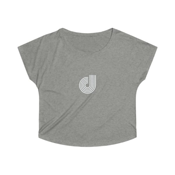 Letter Logo Women's Tri-Blend Dolman