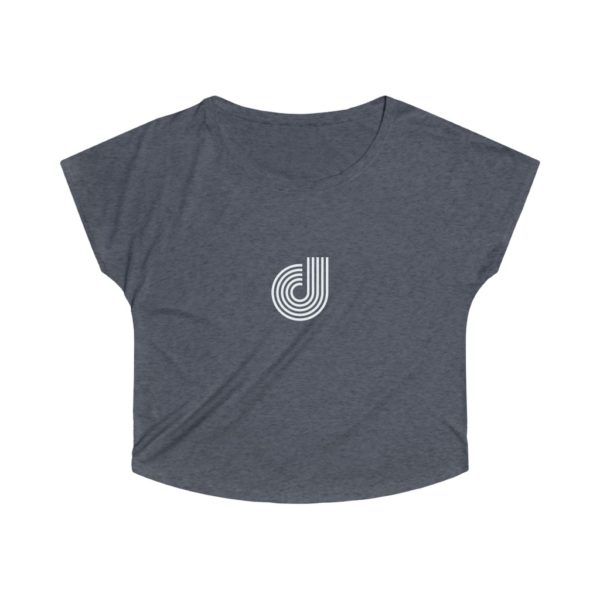 Letter Logo Women's Tri-Blend Dolman - Image 6