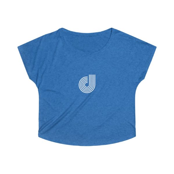 Letter Logo Women's Tri-Blend Dolman - Image 4